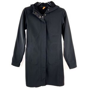 Lucy Black Hooded Coat XS
